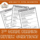 3rd Grade Reading SOL Review Questions