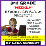 3rd Grade Reading Projects, Weekly Enrichment All Year, PD