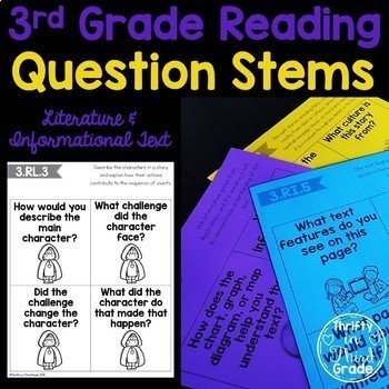 Preview of 3rd Grade Reading Question Stems