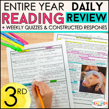 Preview of 3rd Grade Reading Comprehension Passages & Daily Questions: Fiction & Nonfiction