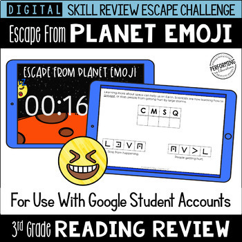 Preview of 3rd Grade Reading Review Game | Digital Escape Room | Google Distance Learning