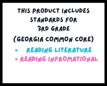 Preview of 3rd Grade Reading Standards Deconstructed - Common Core