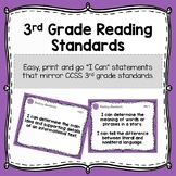 3rd Grade Reading Standards - "I Can" Statements