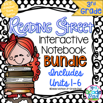 Preview of Reading Street 3rd Grade Interactive Notebook BUNDLE Unit 1-6