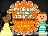 3rd Grade Reading Vocabulary Posters: Reading Literature