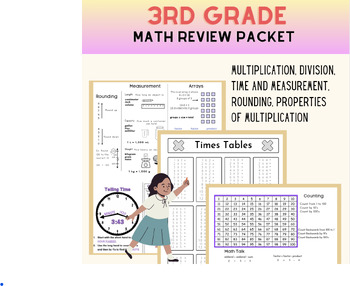 Preview of 3rd Grade Review Packet | Winter Packet, Fall Packet, Spring Packet |Study Guide