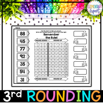 Preview of 3rd Grade Rounding, Addition, and Subtraction Worksheets and Digital Resources