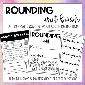 Preview of 3rd Grade: Rounding Unit Book/ Study Guide