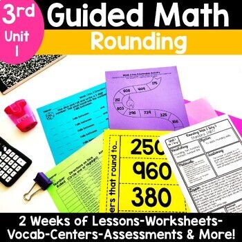 Preview of 3rd Grade Rounding to the Nearest 10 and 100 Worksheets Activities 3.NBT.1