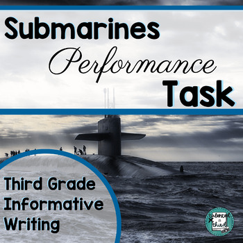 Preview of 3rd Grade SBAC Writing State Test Prep Submarines | 3rd Grade Reading Test Prep