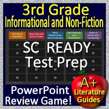 Preview of 3rd Grade SC READY Test Prep Informational Text and Non-Fiction Review Game