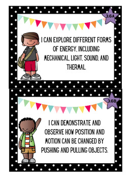 3rd Grade SCIENCE TEKS "I Can" Objective Posters by Tarah Robinson