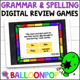 3rd Grade SPELLING & GRAMMAR  Digital Review Games Balloon