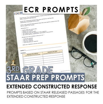 Preview of 3rd Grade STAAR ECR Extended Constructed Response Prompts Growing Bundle