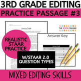 3rd Grade STAAR Editing Practice #3