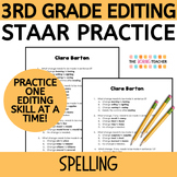 3rd Grade STAAR Editing Practice - Spelling