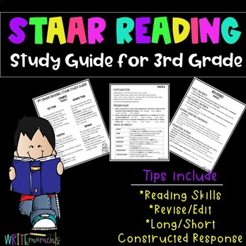 Preview of 3rd Grade STAAR Reading Study Guide