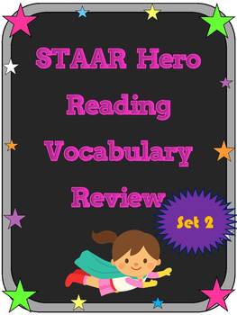 Preview of 3rd Grade STAAR Reading Vocabulary Review Set 2