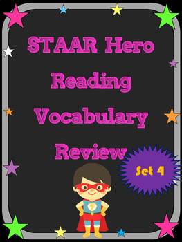 Preview of 3rd Grade STAAR Reading Vocabulary Review Set 4