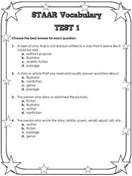 3rd grade staar reading practice worksheets