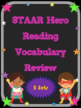 Preview of 3rd Grade STAAR Reading Vocabulary Review Super Mega Bundle 10% Discount