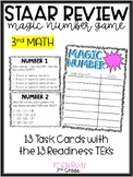 3rd Grade STAAR Review Magic Number Game {fractions, addit