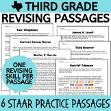 3rd Grade STAAR Revising Practice Passages BY SKILL - BUNDLE!