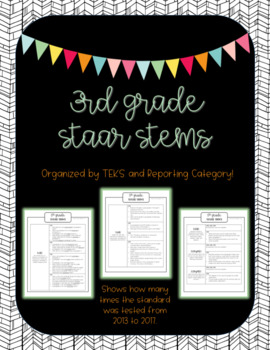 Preview of 3rd Grade STAAR Stems