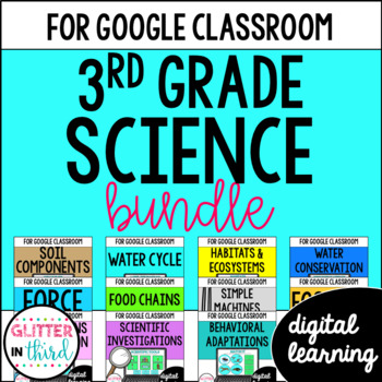 Preview of 3rd Grade Science SOL Activities for Google Classroom Digital Resources 