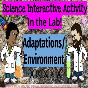 Preview of 3rd Grade Science Activity Adaptations Environment Digital Review