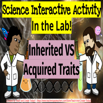 Preview of 3rd Grade Science Activity Inherited and Acquired Traits Digital Review
