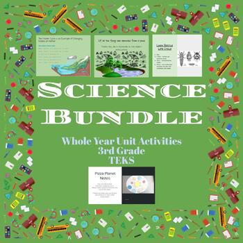 Preview of 3rd Science Whole Unit Full Year Bundle