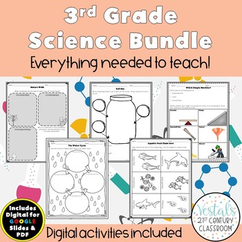 Preview of 3rd Grade Science Bundle- Lesson Plans & Activities - ENTIRE YEAR!