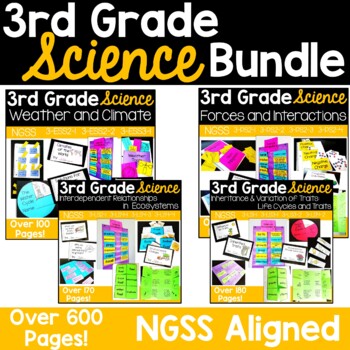 Preview of 3rd Grade Science Bundle NGSS