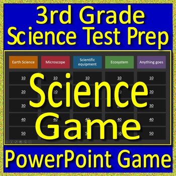 Preview of 3rd Grade Science Test Prep Game Show