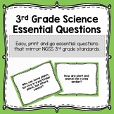 3rd Grade Science Essential Questions