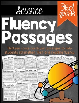 Preview of 3rd Grade Science Fluency Passages