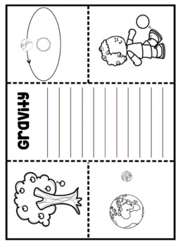 3rd Grade Science Interactive Notebook: Space - Stars & Gravity by Cori