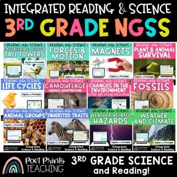 Preview of 3rd Grade Science Reading Passages and STEM