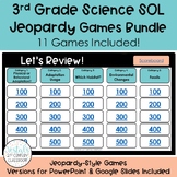 3rd Grade Science SOL Jeopardy Games Bundle - Every VA Sci