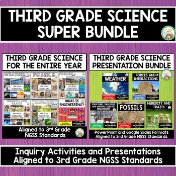Preview of 3rd Grade Science Bundle:  Complete Curriculum (Aligned to NGSS)