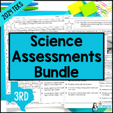 3rd Grade Science TEKS Assessments BUNDLE | Printable + Fo