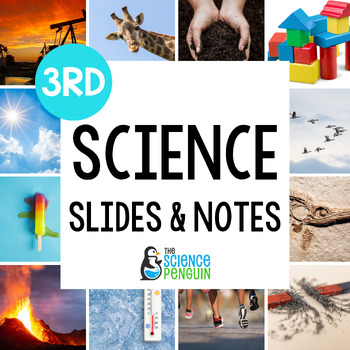 Preview of 3rd Grade Science TEKS Slides & Notes Bundle | NEW TEKS PowerPoints Google