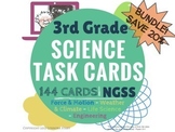 3rd Grade Science Task Cards YEAR LONG BUNDLE (144 Cards) NGSS