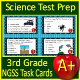 3rd Grade Science Test Prep Task Cards: NGSS Next Generati
