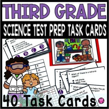 Preview of 3rd Grade NGSS Science Test Prep - Third Grade Science Review Centers