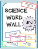 3rd Grade Science Word Wall