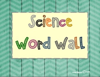 Preview of 3rd Grade Science Word Wall Set (Ohio Learning Standards)