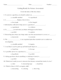3rd Grade Scientific Method/Inquiry Skills Test and Answer Key