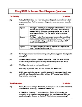 Preview of 3rd Grade Short Answer Response Test Prep